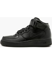 Nike - Air Force 1 Mid '07 "triple Black" Shoes - Lyst
