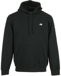 New Balance - Sport Essentials Fleece Hoodie Mt41511Bk" - Lyst