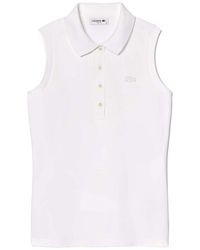 Lacoste - Slim Fit.12.D Sleeveless Stretch Polo Pf5445-51-001" - Lyst