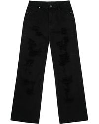 RTA - Jamie Wide Leg Flare Jeans Msptd894 B1616Bkscr" - Lyst