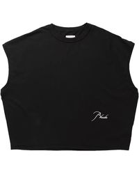 Rhude - Classique Cutoff Sleeveless Top Rhfw25To01012" - Lyst