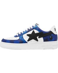 A Bathing Ape - Sta Low "Camo 1L30 191 308 Blu" - Lyst