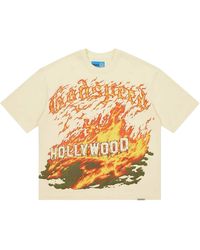 GODSPEED NEW YORK - Hollywood Inferno 2 T-Shirt "Bone" Gs287" - Lyst