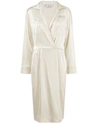 Off-White c/o Virgil Abloh - Duchesse Twist Long Dress Ch Ow Os 01019" - Lyst