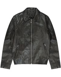 Purple Brand - Leather Zip Front Jacket P636 Ljbz423" - Lyst