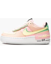 Nike Synthetic Air Force 1 Shadow Neon Accent Sneakers Women in Lime Green  (Green) | Lyst