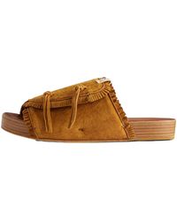 Visvim - Christo Shaman Folk Slides "Light" 0124102002001 Lb" - Lyst