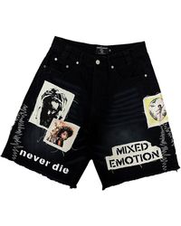 Mixed Emotions - Chaos Carpenter Denim Shorts Mixe073" - Lyst