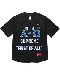 Supreme - Alpha Omega Baseball Jersey Su28093" - Lyst
