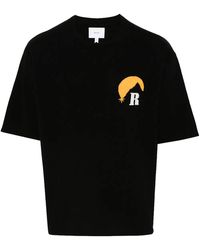 Rhude - Moonlight Knit T-Shirt Rhpf24Tt01867 Bcy" - Lyst