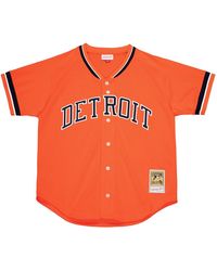 Mitchell & Ness - Authentic Bp Jersey Button Front "Mlb Tigers 1993 Kirk Gibson" Abbf3106 Dti93Kgidkor" - Lyst