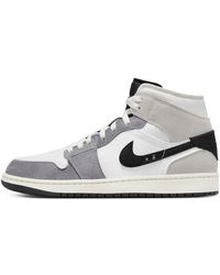 Nike - Air 1 Mid Se Craft "cement Grey" Shoes - Lyst