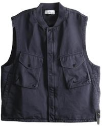 Stone Island - Dense Cotton Twill-Tc Utility Vest G100013 S0404 V002A" - Lyst