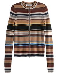 Acne Studios - Striped Wool Cardigan Rw Wn Knit000009 Multi" - Lyst