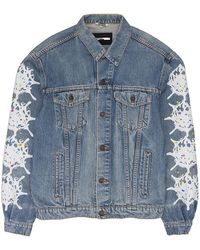 Sp5der - Vintage Web Field Jacket "Denim" 105" - Lyst