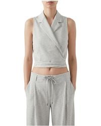 Brunello Cucinelli - Sleeveless Shirt "Light" Brun1718" - Lyst
