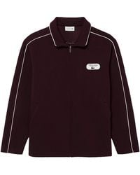 Lacoste - Tennis Heritage Zipped Badge Accent Sweatshirt Sh6940 00 Zb5" - Lyst