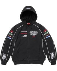 Supreme - Racing Lined Zip Up Hooded Sweatshirt "Fw26 - Lyst