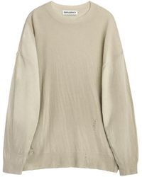 Our Legacy - Slant Knit Sweater "Moss Spray Dye Cherub Wool" M2263Sm" - Lyst