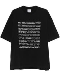 Vetements - Fuck Everything T-Shirt "Washed Out" Me76Tr212Bx Wash" - Lyst