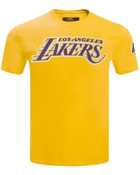 Pro Standard - Los Angeles Lakers Classic Chenille T-Shirt Bll1516558 Yel" - Lyst