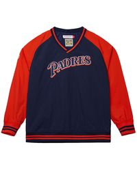 Mitchell & Ness - Nylon Pullover Jacket Vintage Logo "Mlb Padres" Jk9272 Sdpnavy" - Lyst
