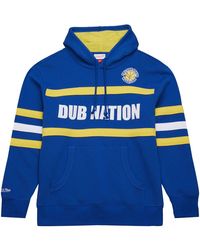 Mitchell & Ness - Nba Head Coach Hoodie Vintage Logo Warriors "Royal" Th8072 Gswroya" - Lyst