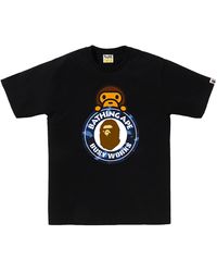 A Bathing Ape - Camo Color Milo On Busy Works T-Shirt Camo" 0Zxtemx00710Q Bkc" - Lyst