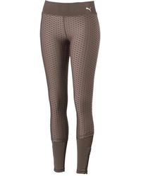 PUMA - Luxe Mesh Tights (peppercorn) Casual Pants - Lyst
