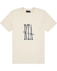 RTA - Liam Short Sleeve T-Shirt "Bone Curva Photo" Mcvuk911 T1192Bocvp" - Lyst