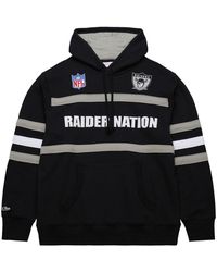 Mitchell & Ness - Nfl Head Coach Hoodie Vintage Logo Raiders Th8072 Orablck" - Lyst