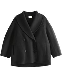 The Row - Polli Jacket 5887S W1439 Blk" - Lyst
