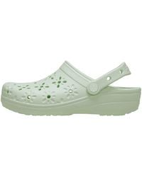Crocs™ - Classic Clog "Floral Cut-Out Jade Tint" 210927 3Yh" - Lyst