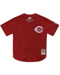 Mitchell & Ness - Authentic Batting Practice Jersey "Mlb Reds 2000 Ken Griffey Jr" Abbf3108 Cre00Kgjscar" - Lyst