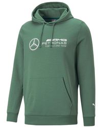 PUMA - Mapf1 Mercedes Essential Fleece Hoodie "Deep Forest" 537313 14" - Lyst