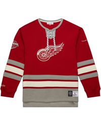 Mitchell & Ness - Heritage Lace-Up Crew Current Logo "Nhl Wings" Fc8096 Drwscar" - Lyst