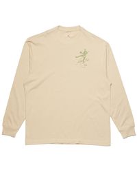Nike - Air Flight Heritage 85 Graphic Crewneck "Rattan - Lyst
