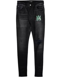 Amiri - Watercolor Ma Logo Jeans "Aged" Ss22Mds012 023" - Lyst