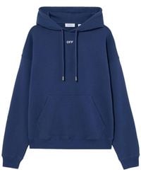 Off-White c/o Virgil Abloh - Cotton Hoodie "Dark" 44Mbb085G5F00G405" - Lyst