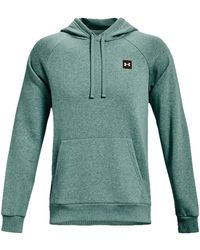 Under Armour - Rival Fleece Hoodie "Retro Light Heather Onyx" 1357092 391" - Lyst