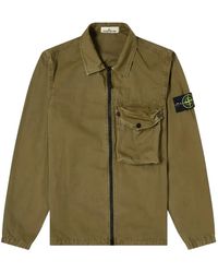 Stone Island - Zip Pocket Overshirt 7415117Wn V0158" - Lyst