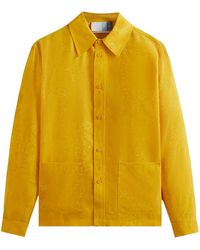 Kith - Long-Sleeve Boxy Collared Overshirt "Opulence" Khm031376 723" - Lyst