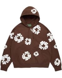 DENIM TEARS - Cotton Wreath Zip Hoodie "Dark" Dt682" - Lyst