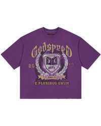 GODSPEED NEW YORK - Gspd Crest T-Shirt "Grape" Gs729" - Lyst