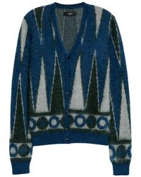 Amiri - Backgammon Mohair-Blend Cardigan Mkc008 344" - Lyst