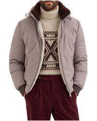 Brunello Cucinelli - Zip-Front Jacket "Tortora" Brun2974" - Lyst