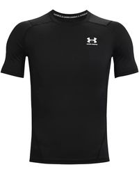 Under Armour - Heatgear Compression Short Sleeve 1361518 001" - Lyst