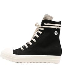 Rick Owens - Hollywood Eyelet Sneaker High Milk" Du01E3800 Does1 911" - Lyst