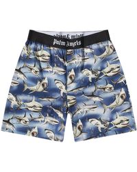 Palm Angels - Shark Printed Easy Shorts Pmcb044S23Fab0034510" - Lyst