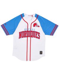 Mitchell & Ness - Practice Day Button Front Jersey "Nhl Nordiques" Tbtf4994 Qnoyypppwhit" - Lyst
